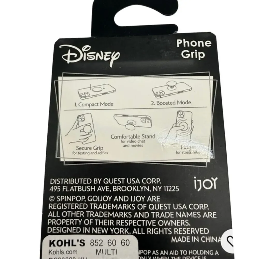 New -‎ Spinpop Disney Mickey Mouse Phone Grip Kickstand Pop Out Socket